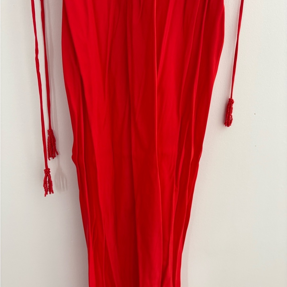 Farm Rio Red Spaghetti Strap Dress - Size XL - Picture 6 of 8